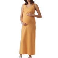 Robe Longue Orange Femme Mamalicious lmia pas cher