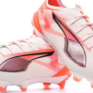 Chaussures de football Blanches/Oranges Homme Puma Ultra 5 Ultimate vue 7