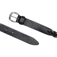 Ceinture Cuir Noir Femme Levi's Braid vue 2