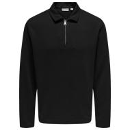 Polo Noir Homme Only & Sons Newkodyl