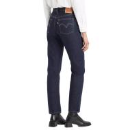 Jean 501 Bleu Foncé Femme Levi's Med Indigo 12501 vue 2