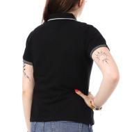 Polo Noir Femme Kaporal Folow vue 2
