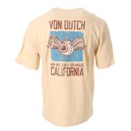 T-shirt Beige Homme Von Dutch Tee Slub Vd Relax vue 2