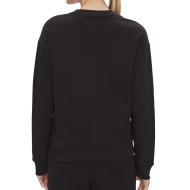 Sweat Noir Femme Tommy Hilfiger Badge Crew vue 2