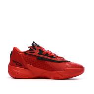 Chaussures de Basketball Rouges/Noires Homme Puma Zeros vue 2