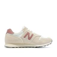 Baskets Beige/Rose Femme New Balance Wl37 vue 2