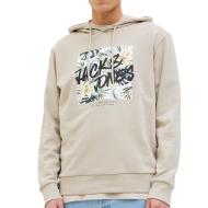 Sweat à Capuche Beige Homme Jack & Jones Hawaii