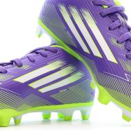 Zapatillas de fútbol moradas/amarillas para niños Adidas F50 Club FG/MG ver 7