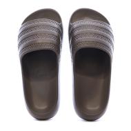 Claquettes Marron Mixte Adidas Adilette Ayoon vue 3
