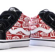 Baskets Rouge/Noir Enfant Vans Td Sk8-mid Reissue V Logo vue 7
