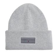 Bonnet Gris Femme Tommy Hilfiger Linear Beanie pas cher