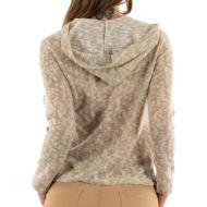 Sweat capuche Beige Femme Sun Valley DOGLIO vue 2