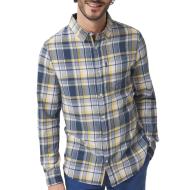 Chemise à carreaux Bleu/Jaune Homme TBS SULKYCHE pas cher