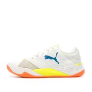 Chaussures de Handball Blanches/Bleu Homme Puma Accelerate Turbo Nitro 106459 pas cher