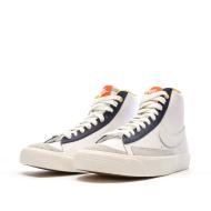 Baskets Blanche/Marine Garçon Nike Blazer Mid '77 vue 6