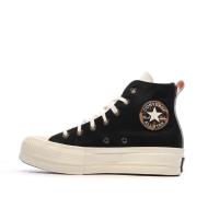 Baskets Noires Femme Converse All Star Lift Platform Tortoise pas cher