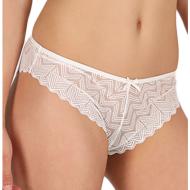 Tanga Blanc Femme Les Petites Bombes Rose pas cher