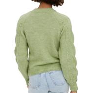 Pull Vert Clair Femme Vero Moda Vigga vue 2