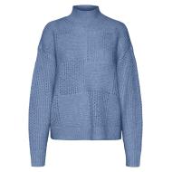 Pull Bleu Femme Vero Moda Moon vue 3