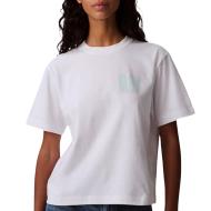 T-Shirt Blanc Femme Calvin Klein Jeans Boxy Fit pas cher