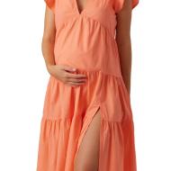 Robe de Grossesse Corail Femme Vero Moda Marternity Jarlotte vue 3