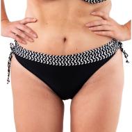 Bas de Bikini à Motifs Noir/Blanc Femme Sun Project Haute