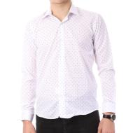 Chemise Blanche/Bleu Homme Saint-Hilaire 201