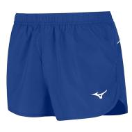 Short de Running Bleu Femme Mizuno Team Split pas cher
