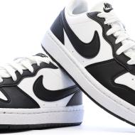 Baskets Noir/Blanc Garçon/Fille Nike Court Borough Low vue 7