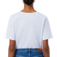 T-Shirt Bleu Femme Lacoste Relaxed vue 2