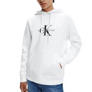 Sweat à Capuche Blanc Homme Calvin Klein Jeans Regular