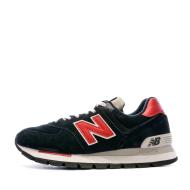 ML574 Baskets Noir/Rouge Homme New Balance pas cher