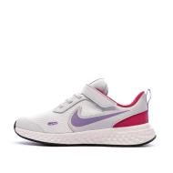 Chaussures de running Gris/Rose Fille Nike Revolution 5 pas cher