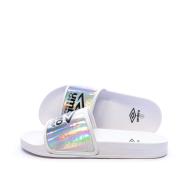 Claquettes Blanches Femme Umbro Um Tilio pas cher