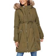 Manteau de Grossesse et de Portage Kaki Femme Mamalicious Lamy Jacket 3in1 pas cher