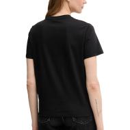 T-Shirt Noir Femme Calvin Klein Jeans Classic LV047C864G vue 2