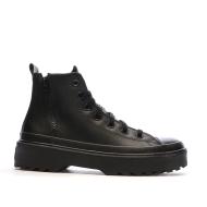 Baskets Noires Femme Converse All Star Lugged Lift Platform Leather vue 2