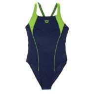 Maillot de bain Marine/Vert Femme Arena Higher pas cher