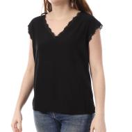 T-Shirt Noir Femme Only Pelina