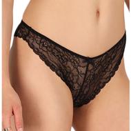 Tanga Noir Dentelle Femme Les Petites Bombes Rommane pas cher