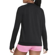 T-Shirt Manches Longues Noir Femme Nike Pacer Crew vue 2
