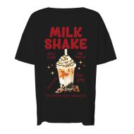 T-shirt Noir Femme Noisy May Pizza pas cher