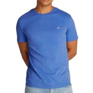 T-shirt Bleu Moyen Homme Tommy Hilfiger Jaspe DM0DM20363