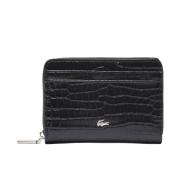 Portefeuille Noir Femme Lacoste sinople pas cher