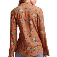 Chemise Orange Femme Superdry Seventies vue 2