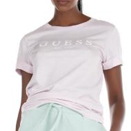 T-shirt Rose Femme Guess W0GI69R8G01 pas cher