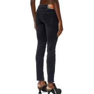 Jean Slim Gris Femme Diesel Babhila vue 2