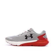 Chaussures de Running Grises/Rouges Femme Under Armour Charged Rogue 3 pas cher