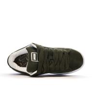 Baskets Kaki/Blanc Femme Puma Suede XL vue 4