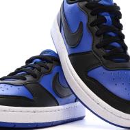 Baskets Bleues/Noires Garçon Nike Court Borough Low vue 7
